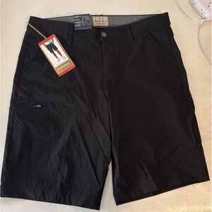 Weatherproof Vintage Men's Trail Short Performance Stretch Black Size 34